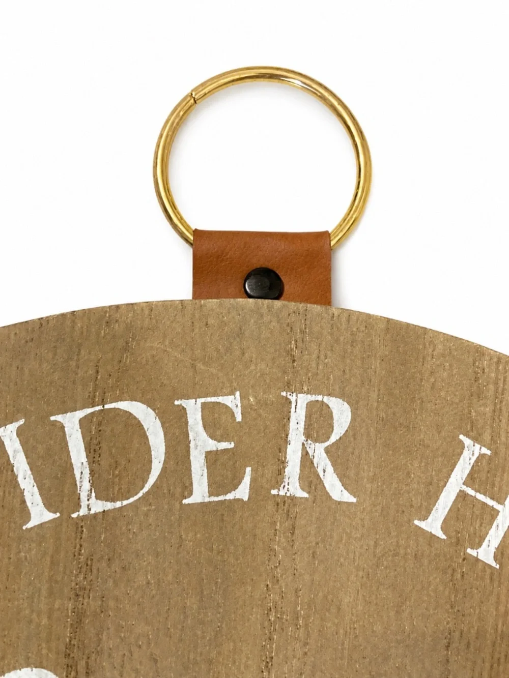 Fall Sweet Fall Round Wooden Wall Sign Apple Cider Pumpkin Leaves